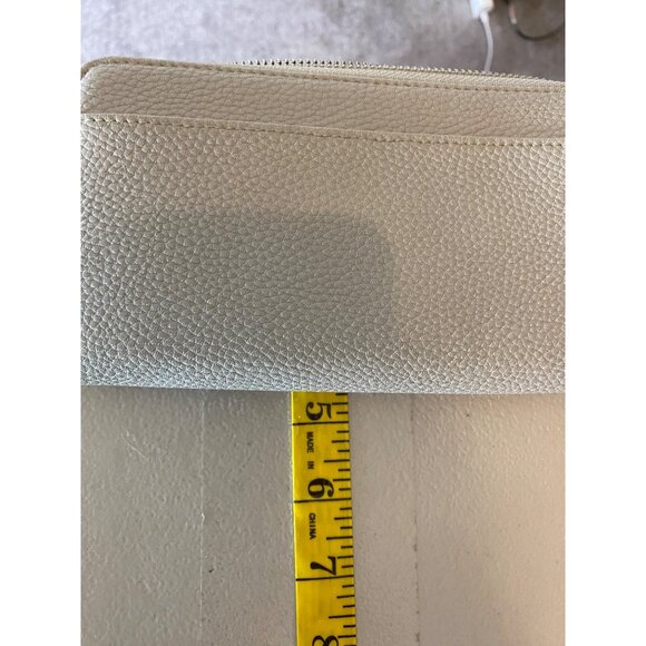 Jenna Kator Purse Bag & Wallet Gray Pebbled Vegan Leather Shoulder Crossbody - Picture 14 of 14